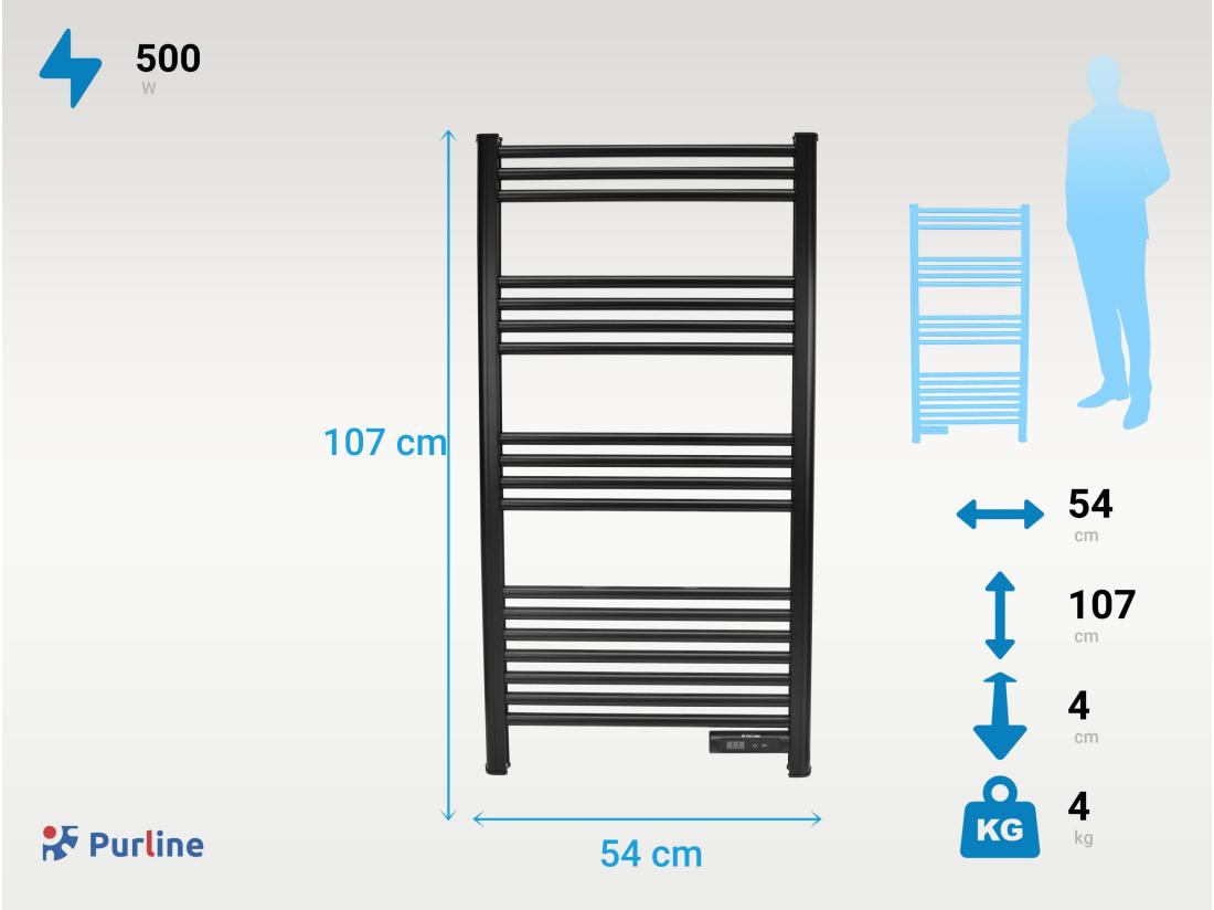 Vente Unique Sèche-serviettes Avec Minuterie 500W