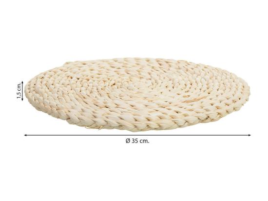 Vente Unique Set De Table Tressé En Fibre De Maïs