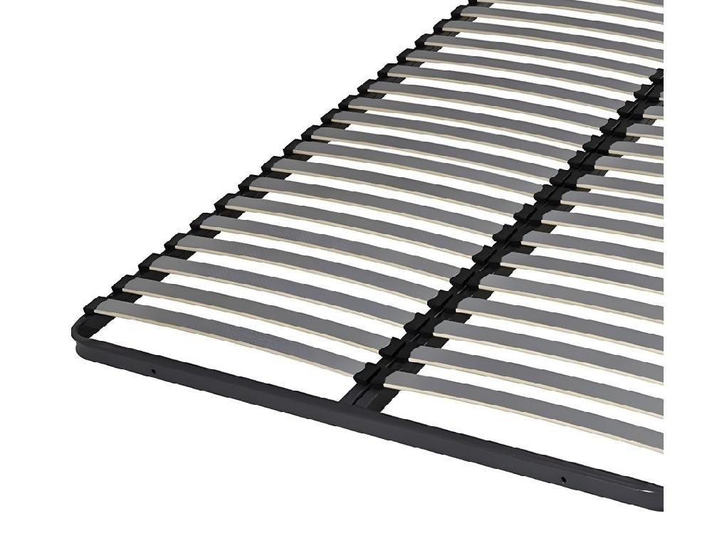 Vente Unique Sommier 140x190 Cm Metal Gris MIRA