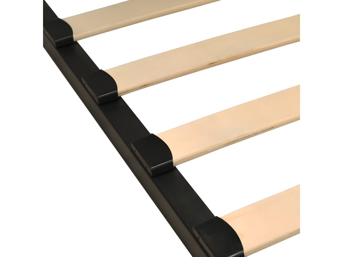 Vente Unique Sommier Métal RENO 90x190 Cm / Noir