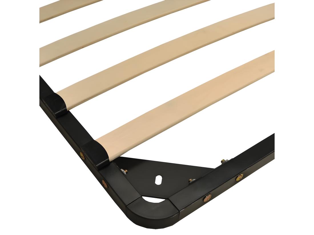 Vente Unique Sommier Métal RENO 90x190 Cm / Noir