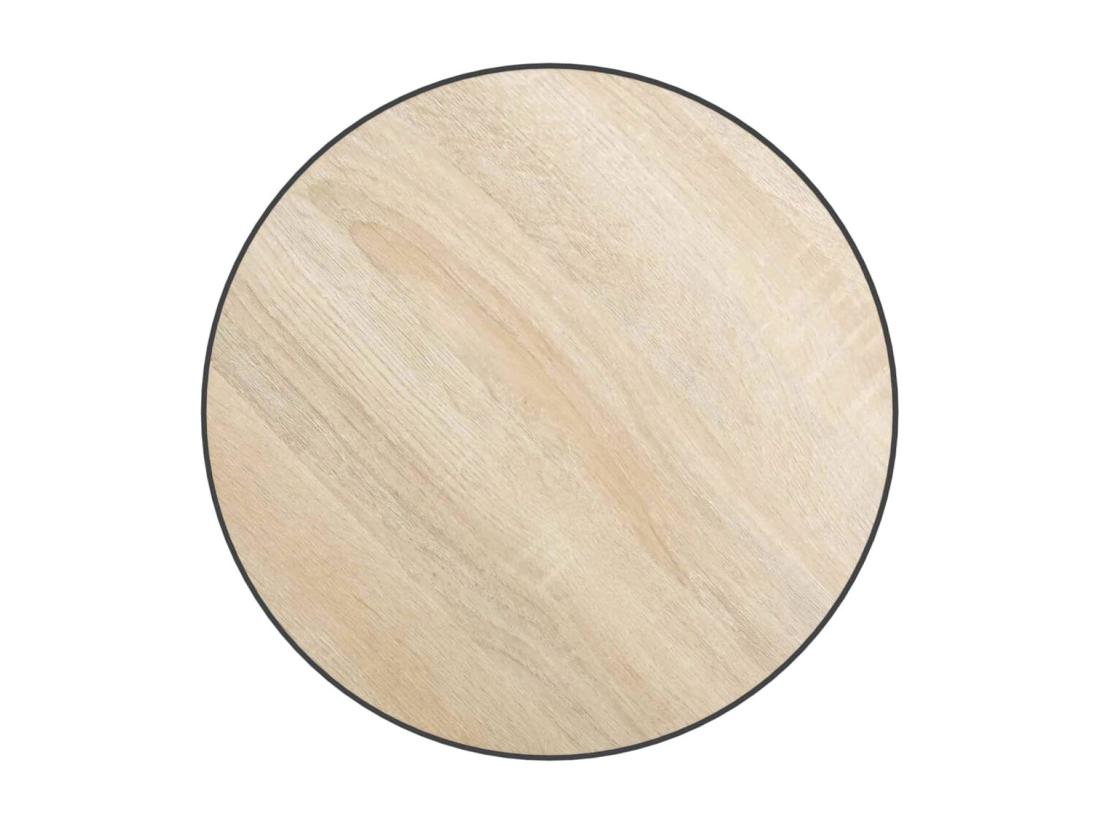Vente Unique Table à Thé Chêne Sonoma Ø35 Cm MDF