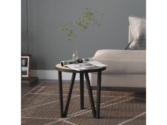 vente unique Table à thé Chêne Sonoma Ø35 cm MDF