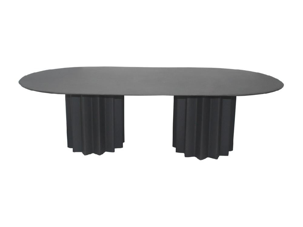 Vente Unique Table Basse En Métal - Noir - ZABANIA