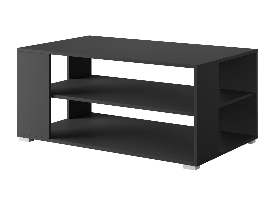 Vente Unique Table Basse Pour Salon Noir Mat