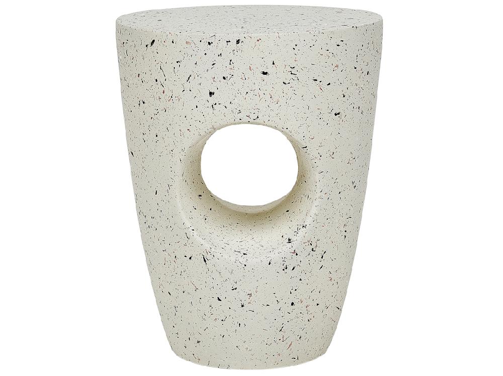 vente unique Table d'appoint EDOLO Blanc cassé