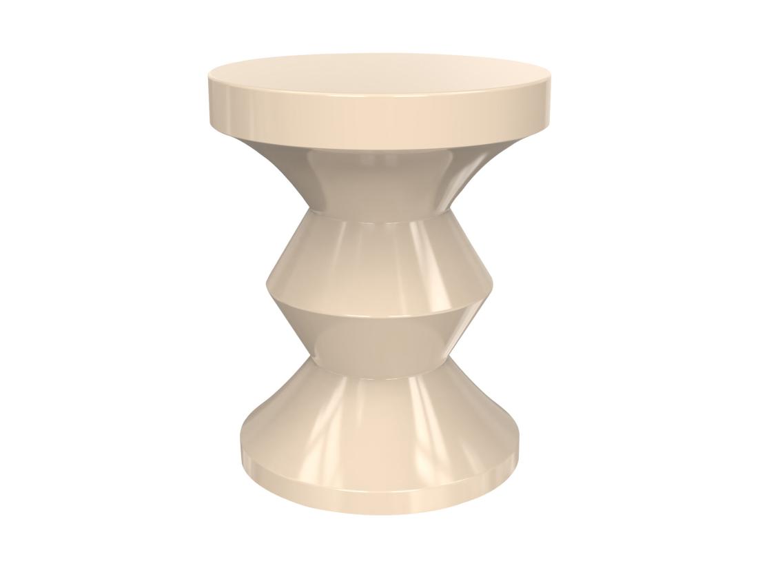 Vente Unique Table D'appoint En Métal - Beige - ZOLIMI