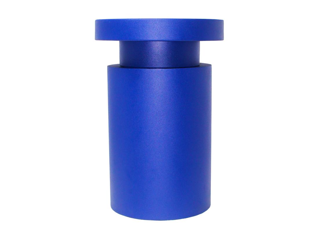 Vente Unique Table D'appoint En Métal - Bleu - RIDALIA