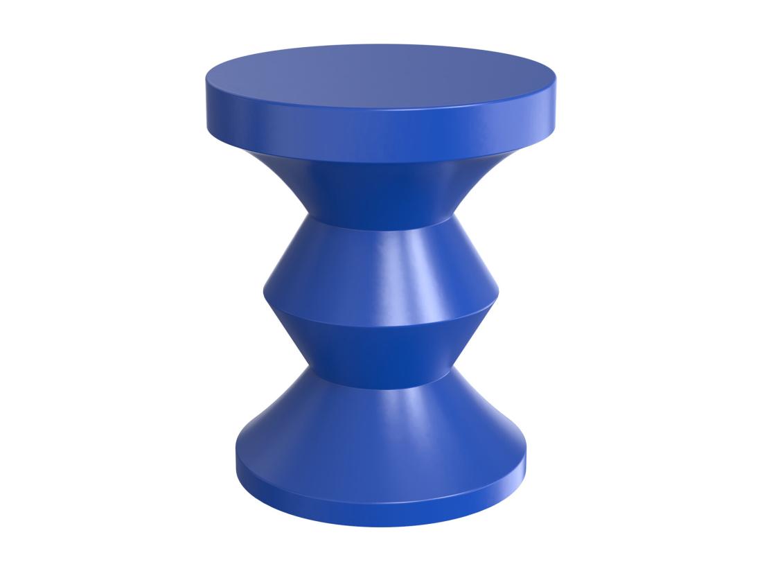 Vente Unique Table D'appoint En Métal - Bleu - ZOLIMI