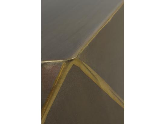 Vente Unique Table D'appoint En Métal Doré