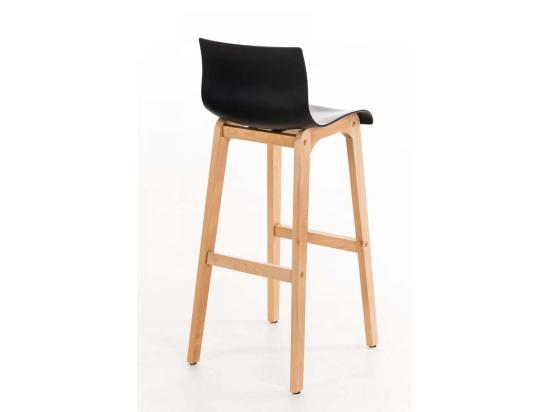 Vente Unique Tabouret De Bar - Bois & Bois - Noir - Hover