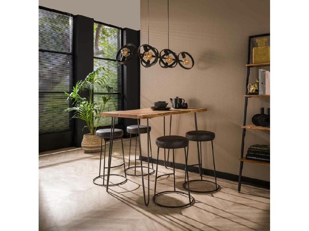 Vente Unique Tabouret De Bar Gris RALF