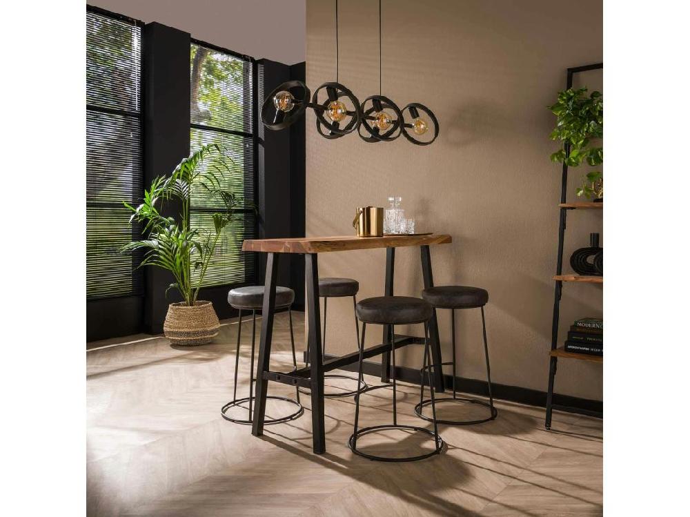 vente unique Tabouret de bar gris RALF