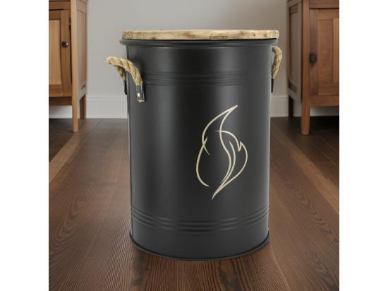 Vente Unique Tabouret Et Seau à Pellets