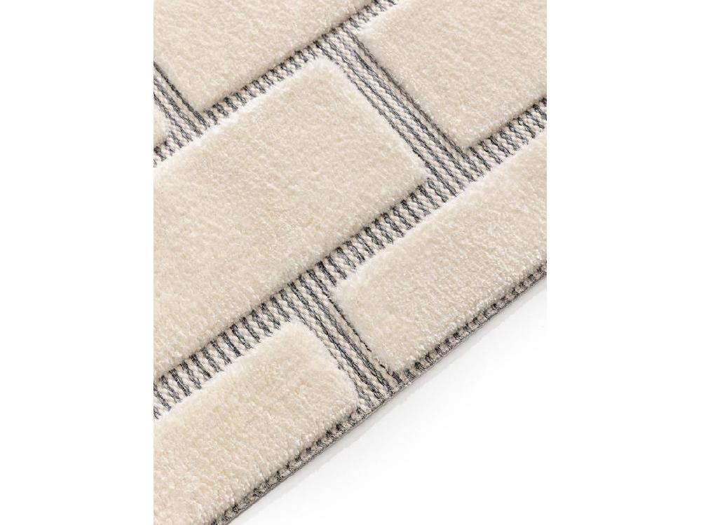 Vente Unique Tapis Elvy Crème/Gris 120x170 Cm
