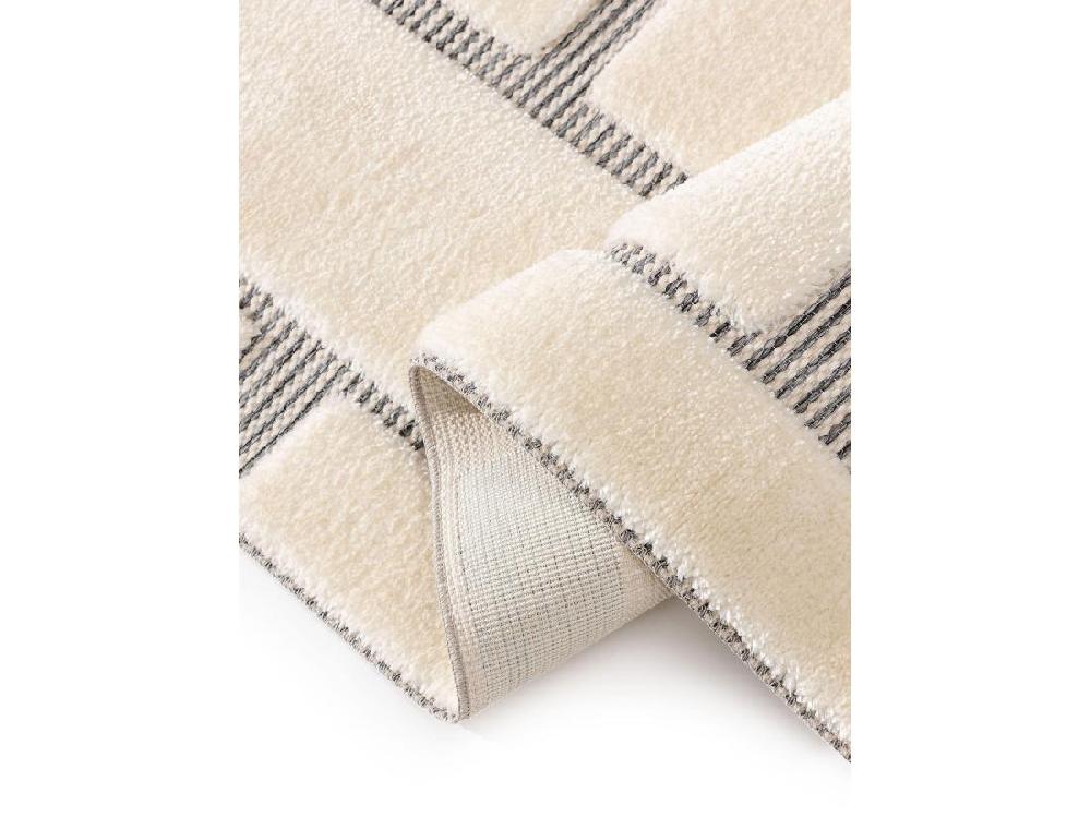 Vente Unique Tapis Elvy Crème/Gris 120x170 Cm