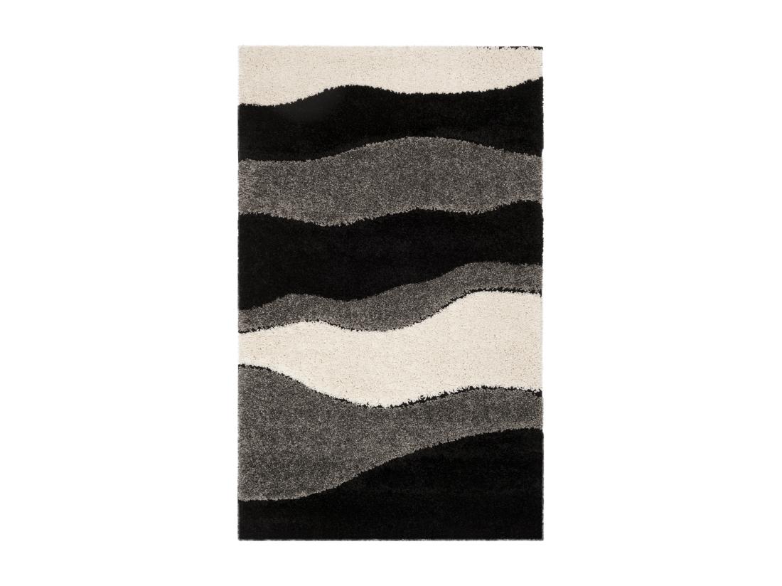 vente unique Tapis Grey & Black 122 X 183 cm - Bonita