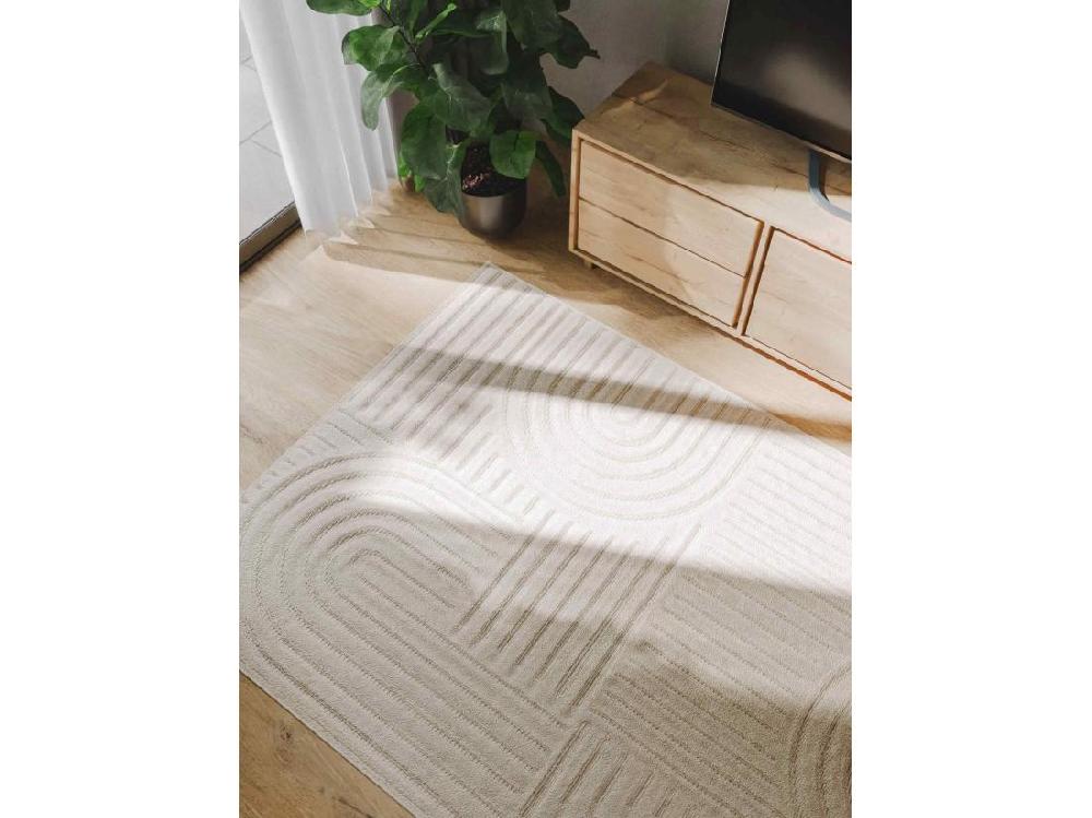 Vente Unique Tapis Leo Crème 200x290 Cm