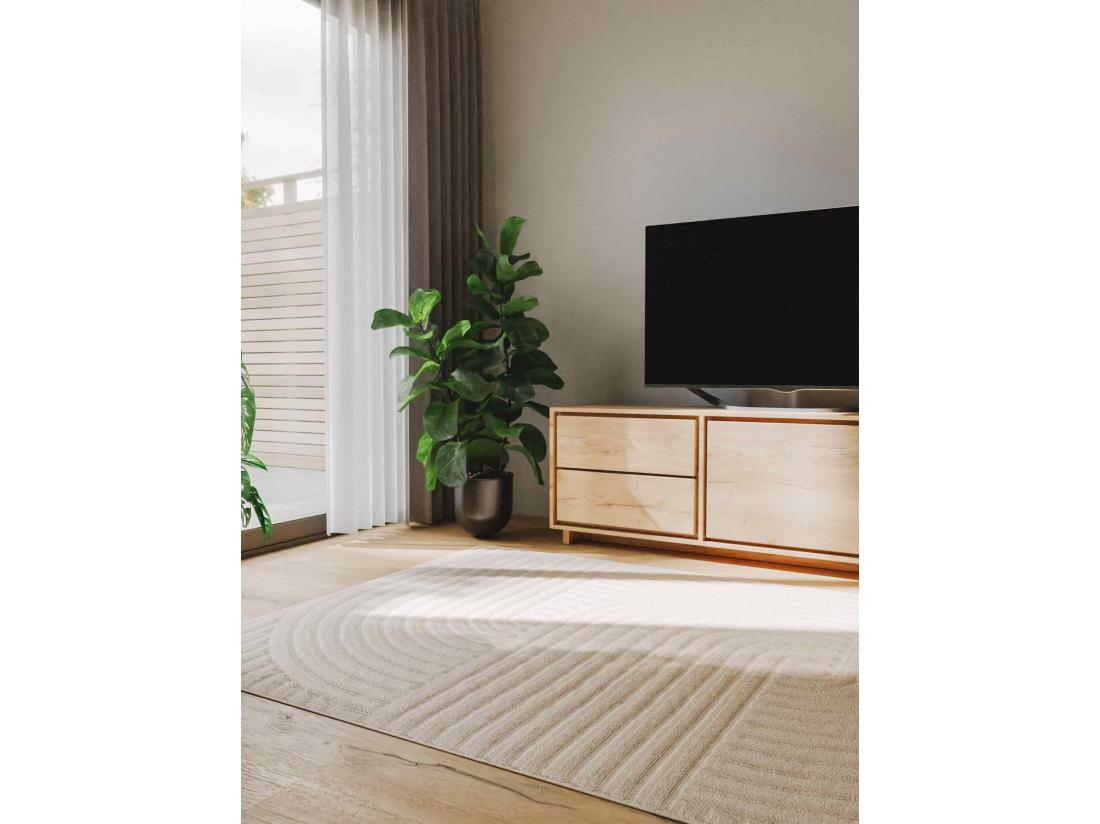 vente unique Tapis Leo Crème 200x290 cm