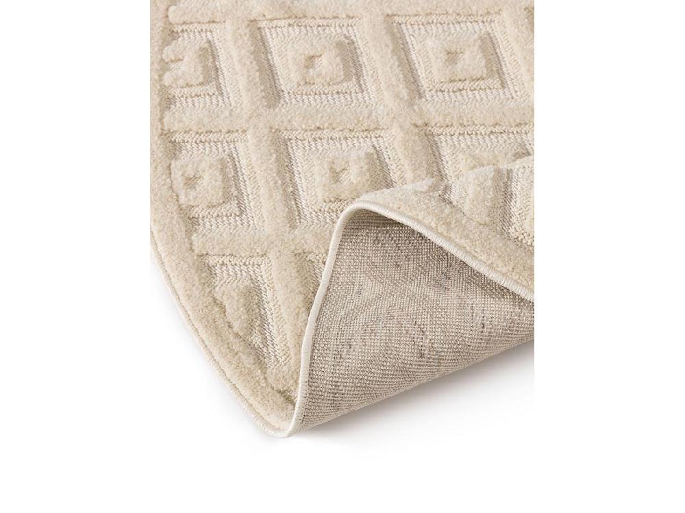 Vente Unique Tapis Leo Crème ø 200 Cm Rond