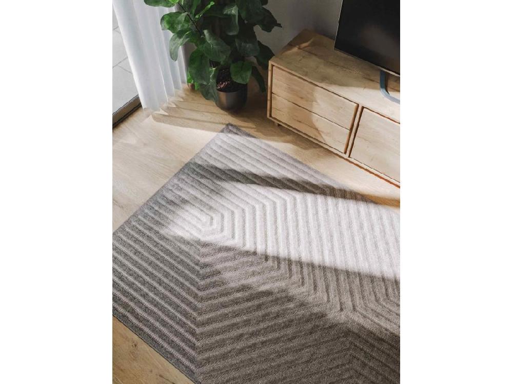 Vente Unique Tapis Leo Gris Clair 140x200 Cm