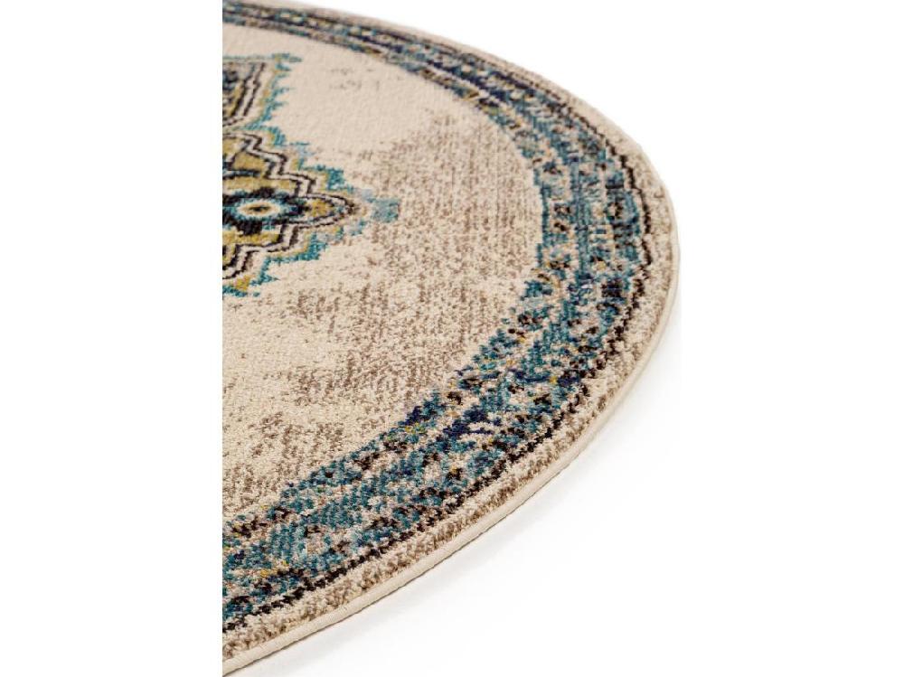Vente Unique Tapis Rond Casa Beige ø 120 Cm Rond