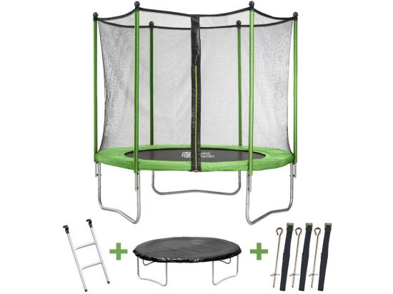 Vente Unique Trampoline "Yoopi 2" - Ø 3.05 M - Vert