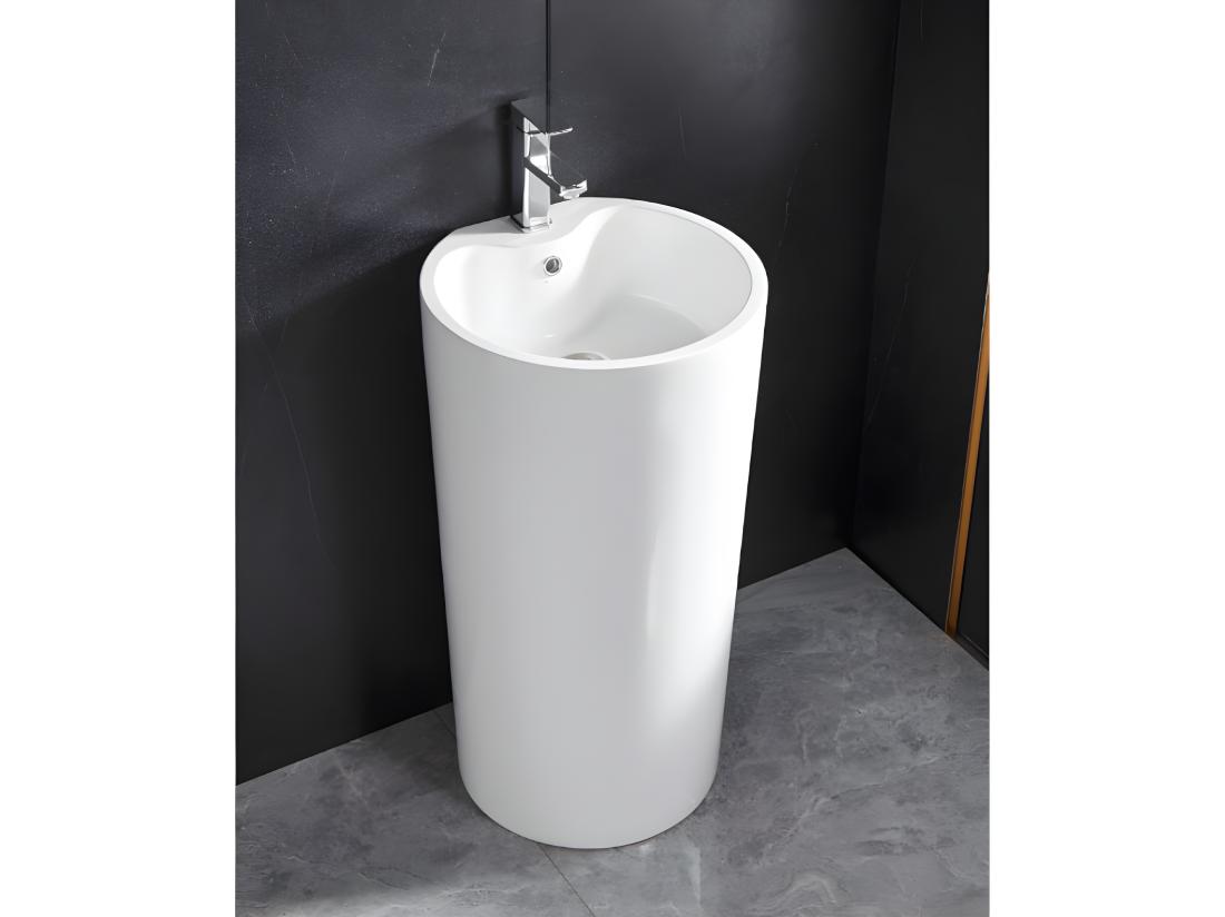 Vente Unique Vasque Sur Pied Cylindrique TOTAM