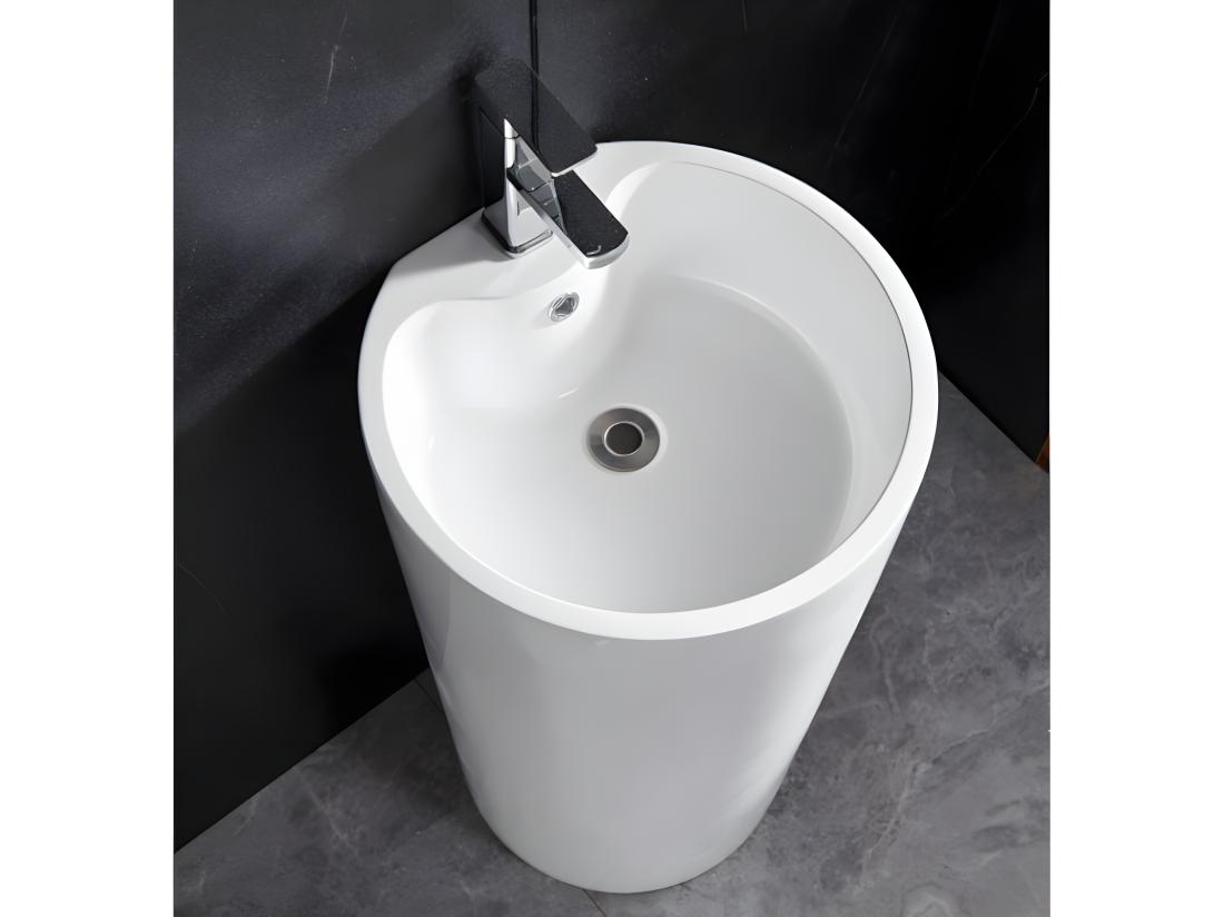 Vente Unique Vasque Sur Pied Cylindrique TOTAM