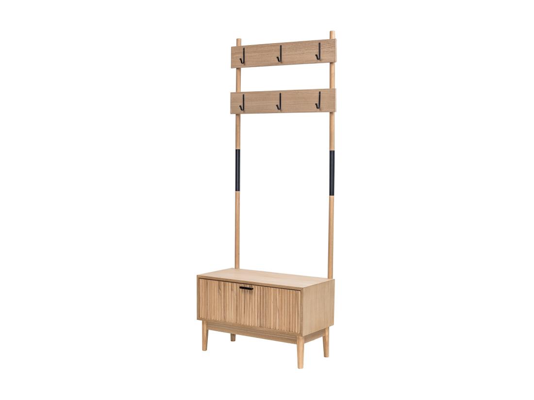 vente unique Vestiaire d'entrée en bois massif