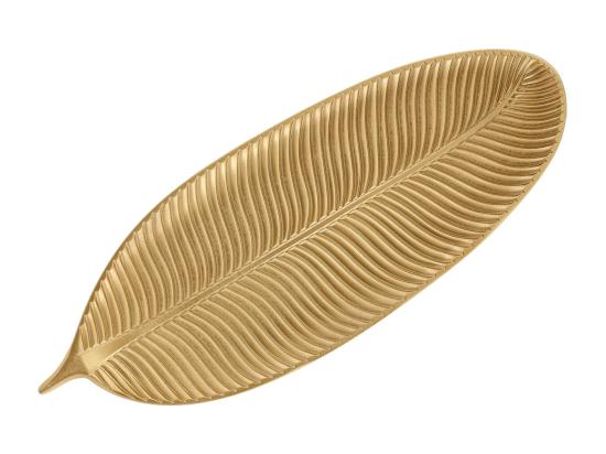 vente unique Vide poche déco feuille 60 x 23 cm