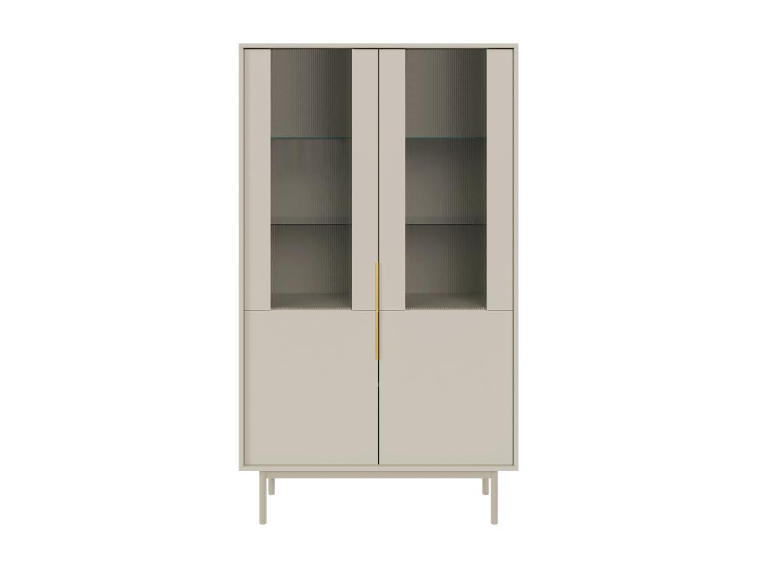 Vente Unique Vitrine Avec 2 Portes - Beige - DABRIANA