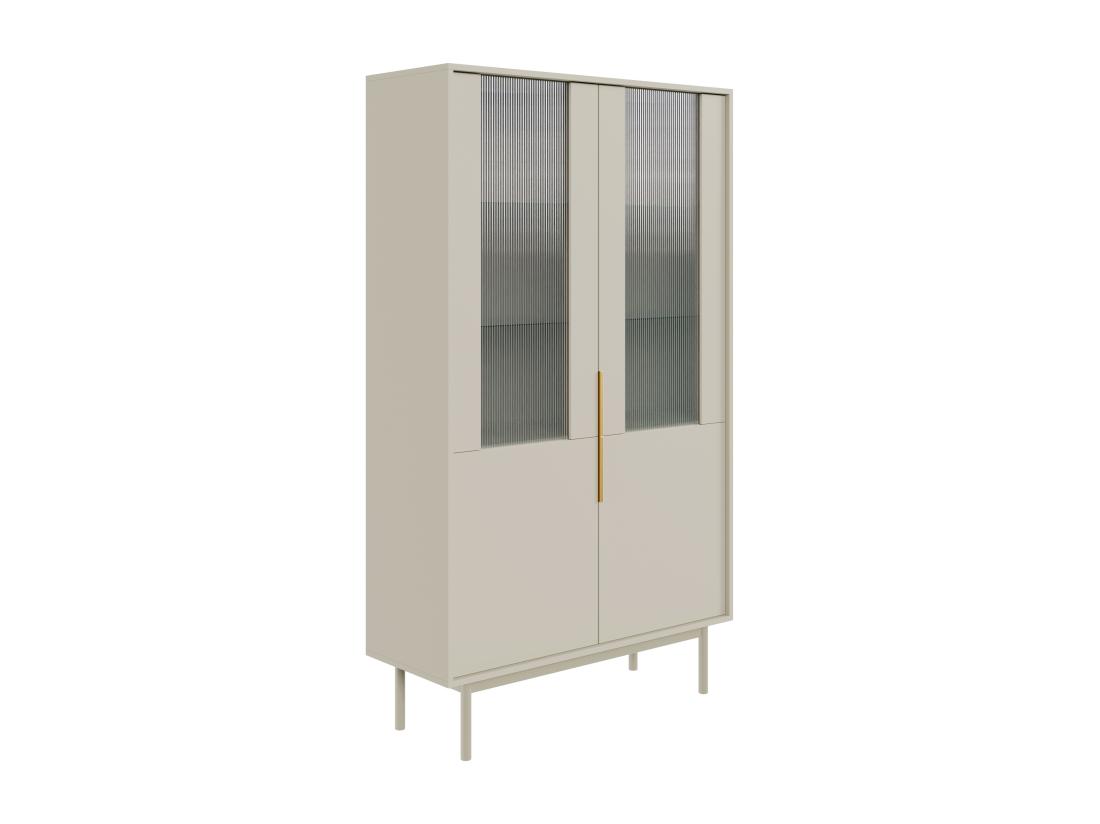 Vente Unique Vitrine Avec 2 Portes - Beige - DABRIANA