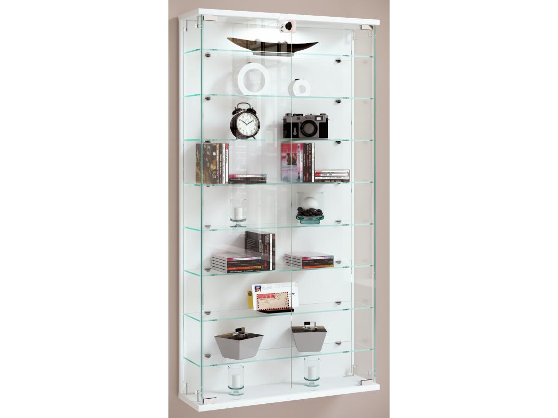 Vente Unique Vitrine Murale En Verre Relas L