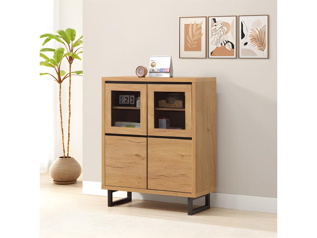 Vente Unique Vitrine Petit Modèle 2 + 2 Portes Sully