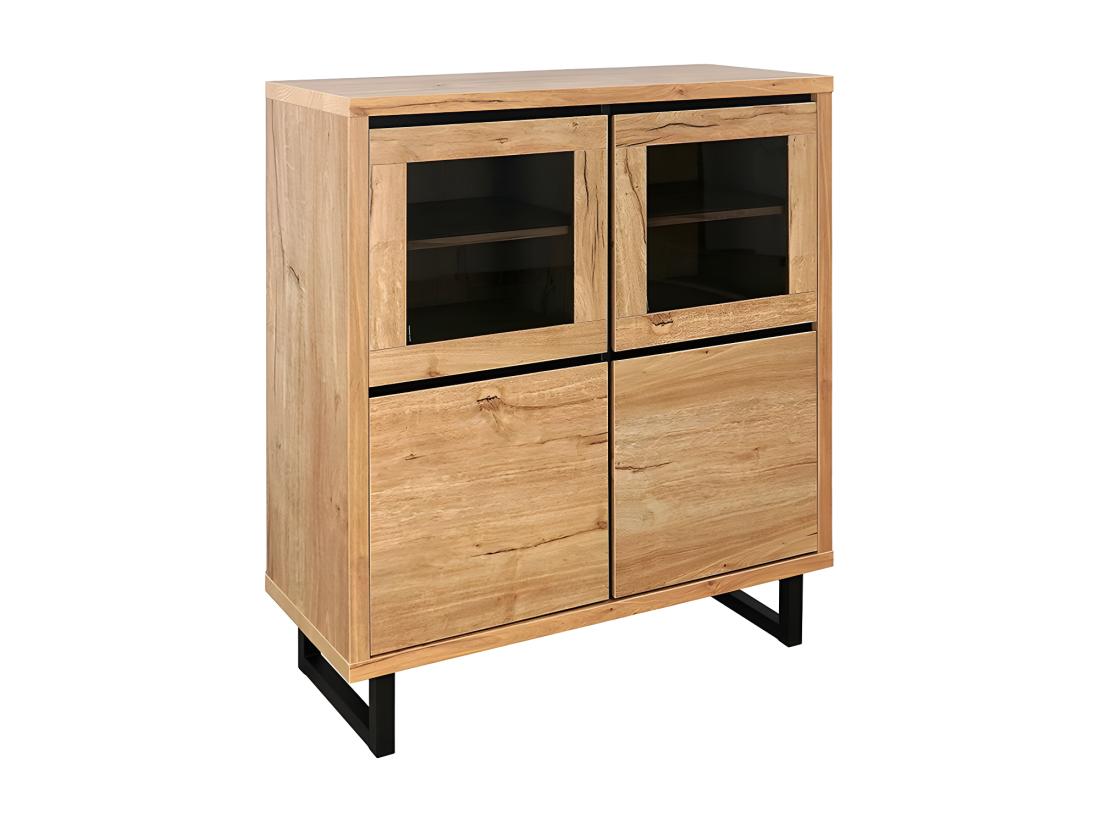 vente unique Vitrine petit modèle 2 + 2 portes Sully