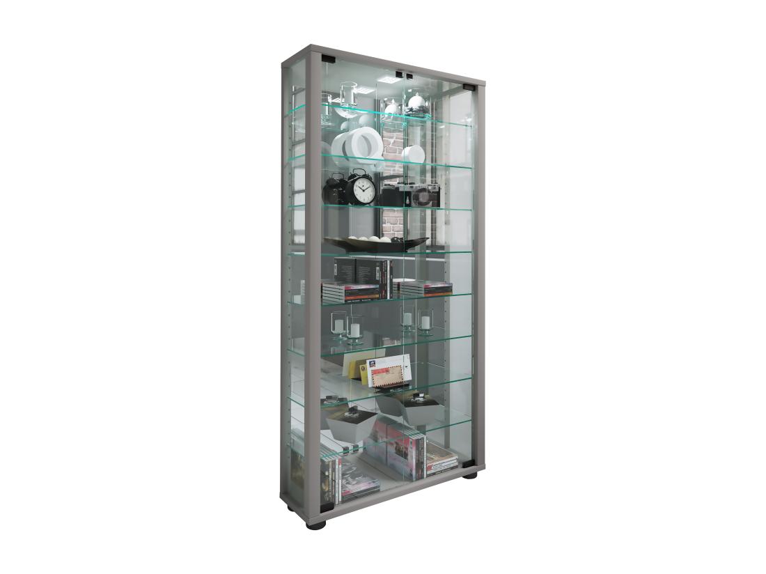 Vente Unique Vitrine Sur Pied Lumo Maxi Miroir