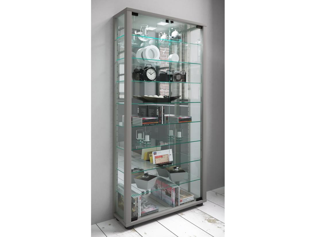 vente unique Vitrine sur pied Lumo Maxi miroir
