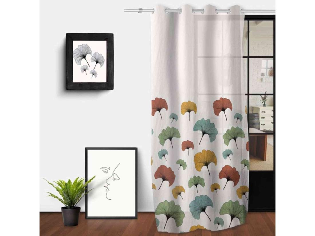 vente unique Voilage à œillets Ginkgo 135x250 cm