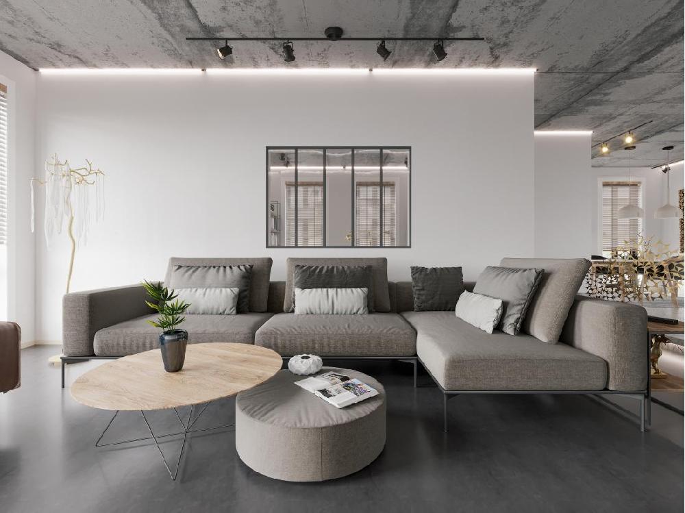 vente unique Verrière atelier en aluminium thermolaqué - 150x105 cm - Noir - BAYVIEW