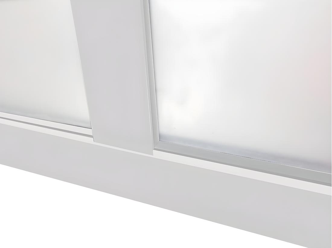 Vente Unique Verrière Atelier En Aluminium Thermolaqué - 60x105 Cm - Blanc - BAYVIEW