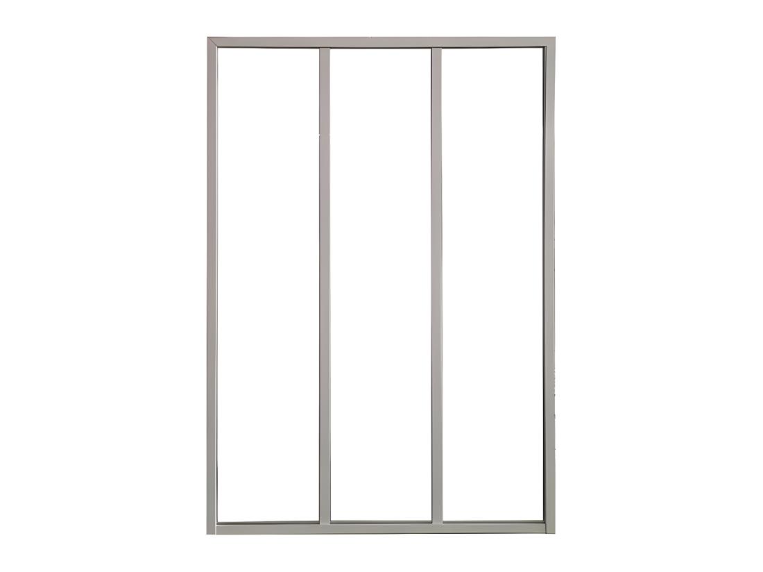 Vente Unique Verrière Atelier En Aluminium Thermolaqué - 90x105 Cm - Blanc - BAYVIEW