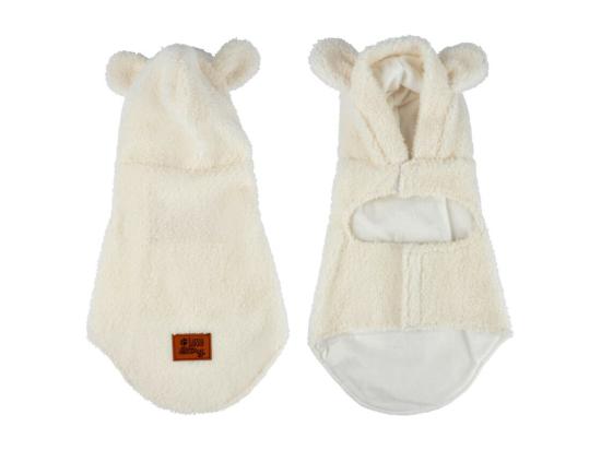 Vente Unique Veste Doudou Pour Chien "Wooly" - Blanc - Taile L 40 Cm