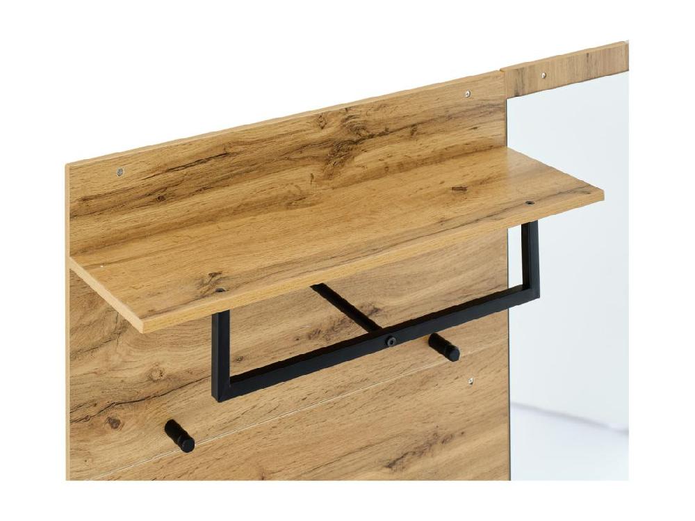 vente unique Vestiaire avec porte manteau + meuble à chaussures + miroir - Naturel