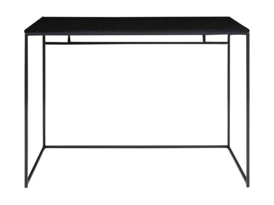 Vente Unique Vita - Bureau En Bois Et Métal L100cm : Couleur - Noir