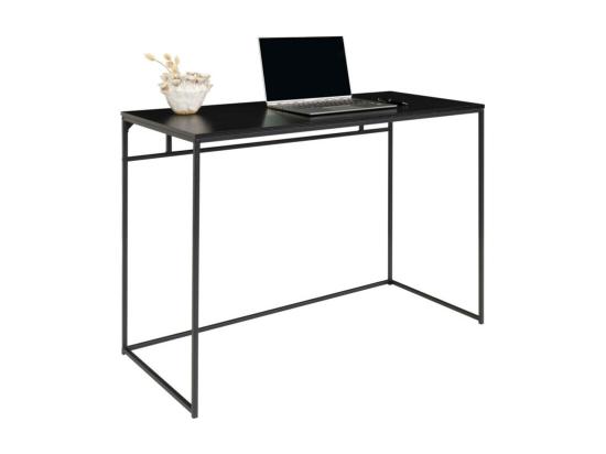 Vente Unique Vita - Bureau En Bois Et Métal L100cm : Couleur - Noir