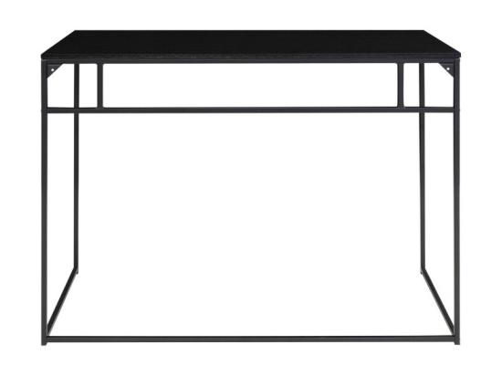 Vente Unique Vita - Bureau En Bois Et Métal L100cm : Couleur - Noir