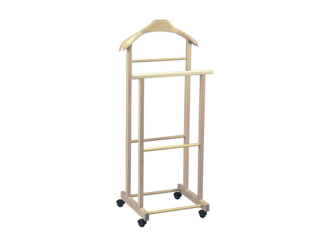 vente unique VITALIS - Valet de Nuit Naturel sur Roulettes