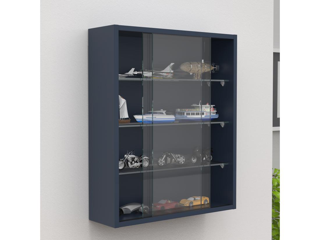 Vente Unique Vitrine Murale Suspendue En Verre Drivalo M
