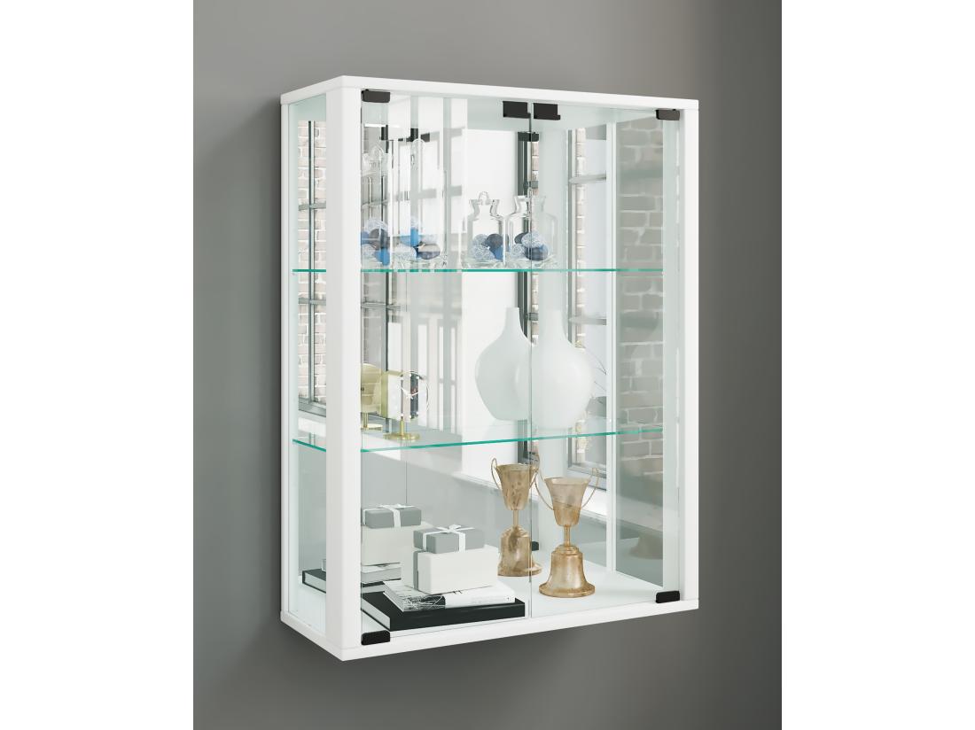 vente unique Vitrine murale verre vitrine Udina miroir vente unique Vitrine murale verre vitrine Udina miroir